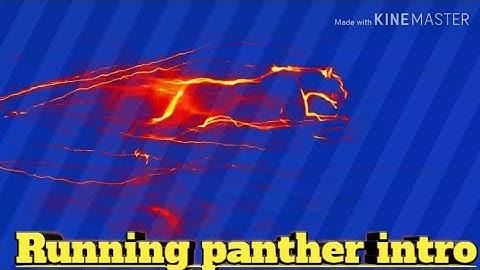 My new intro for YouTube channel|| Running panther intro||