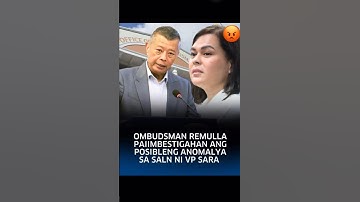New Ombudsman Remulla Investigates Sara’s SALN #saraduterte #vpsaraduterte #dds #politics #shorts