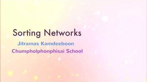 CS Unplugged : Sorting Networks