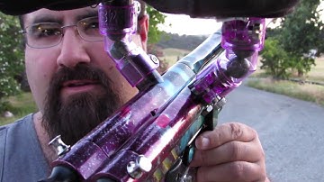 Doc Nickel Vee Twin Double Barrel Autococker - Built and tuned by Paintball Tek