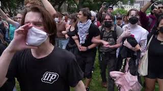 At Pro-Palestine protest at UT-Austin, multiple people arrested amid Israel-Hamas war