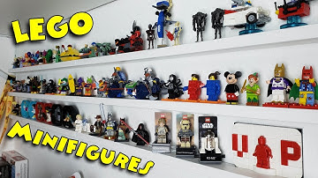 How to Build DIY Lego Minifigure Shelves Display on a Wall