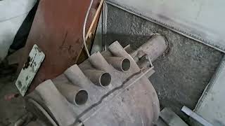 видео: Отопление гаража. Печь на отработанном масле. картинка: Отопление гаража. Печь на отработанном масле.