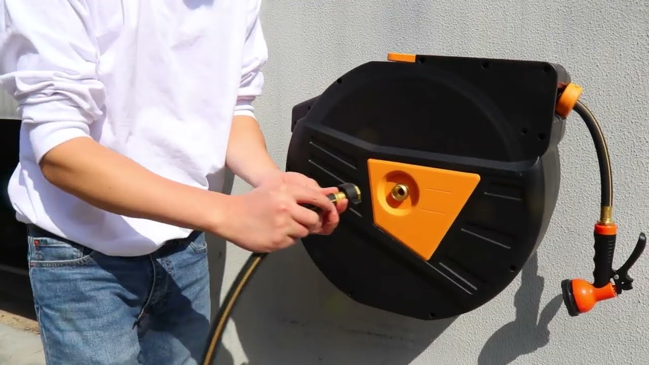 Installation Guide  GardenJoy Retractable Garden Hose Reel - 1