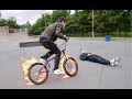 ПРЫЖОК НА ГОРЯЩЕМ BMX ЧЕРЕЗ ЧЕЛОВЕКА / Дима Гордей / На студии с Rickey F