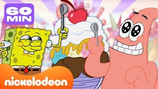 سبونج بوب | سبونج بوب يأكل المثلجات لمدة 60 دقيقة متواصلة 🍦 | Nickelodeon Arabia