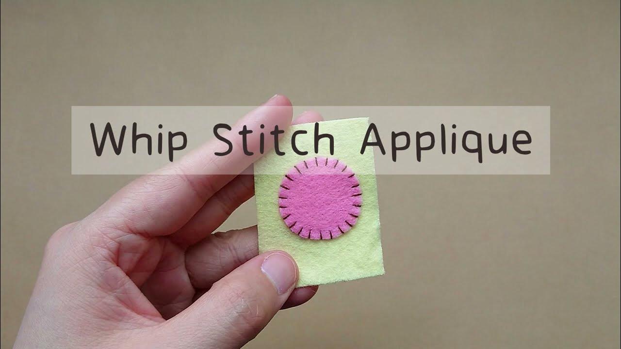 13 Whip Stitch Applique YouTube