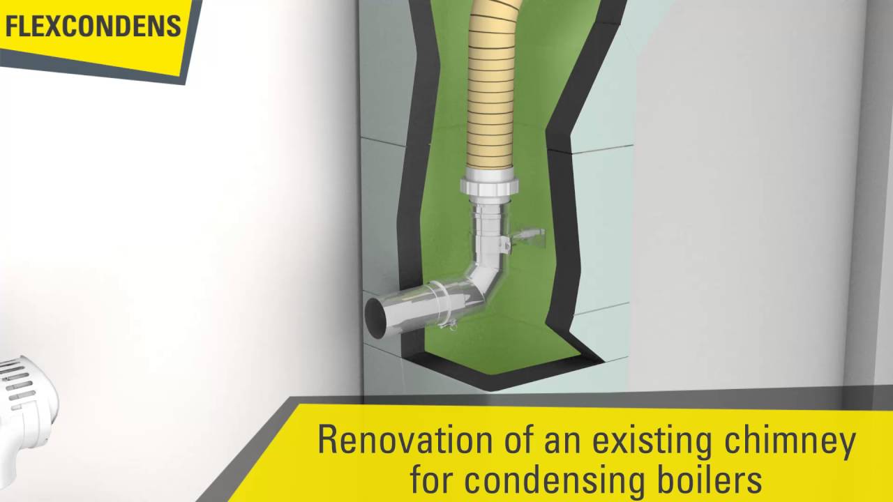 DUALIS FLEXCONDENS chimney systems for smoke evacuation of condensing roomsealed boilers
