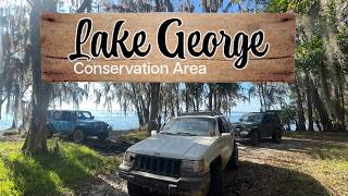 Jeeping in the Lake George Conservation Area + Fort Gates Ferry. Florida's 2nd largest Lake.