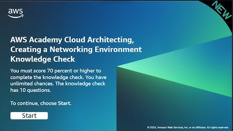 Module 7 Knowledge Check Answers | AWS CLOUD ARCHITECTING | UPDATED