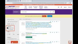 Using RaptorSearch to find Newspaper Articles