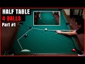 Half table pattern play 4 balls part 1  free pool lessons