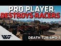 PRO PLAYER DESTROYS RACERS in this crazy PUBG death race