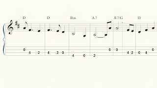 Vignette de la vidéo "Mandolin tab   Ashokan Farewell   Sheet Music   Guitar Chords   Fiddle"