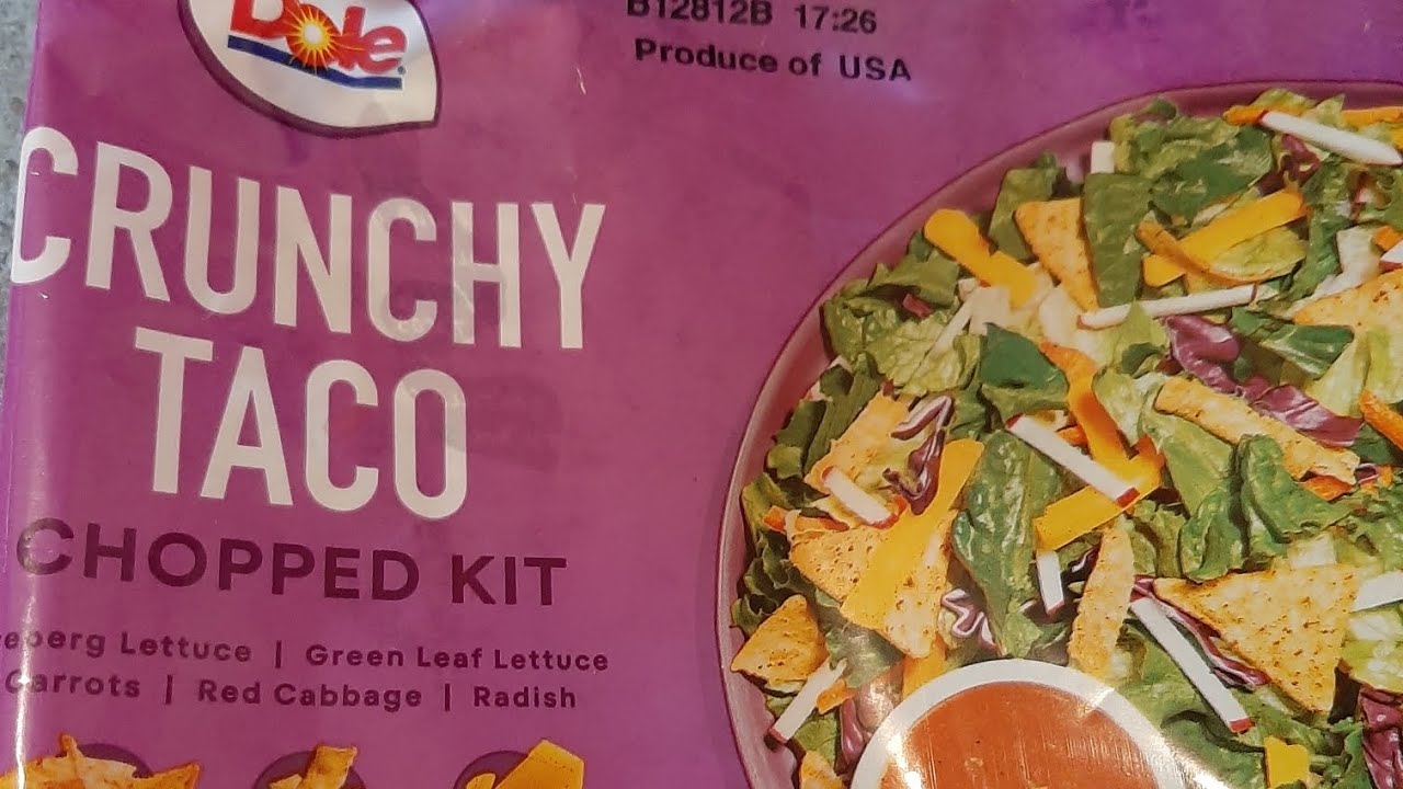 Dole Chopped Kit Crunchy Taco Review 🥗 YouTube