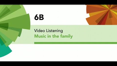 English File 4thE - Upper-Intermediate - Video Listening - 6B: Music in the family