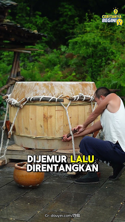 Suara Perang Dimulai dari Sini - Pembuatan Genderang Tradisional yang Sakral! #faktaunik #hiburan