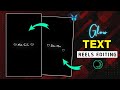 Trending Text Reels Video Editing Tutorial | Text Reels Video Editing in alight motion| Text Video 
