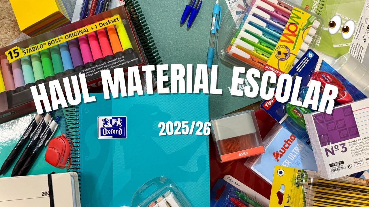 HAUL de MATERIAL ESCOLAR 25/26 📚 ✏️ @pablo rs