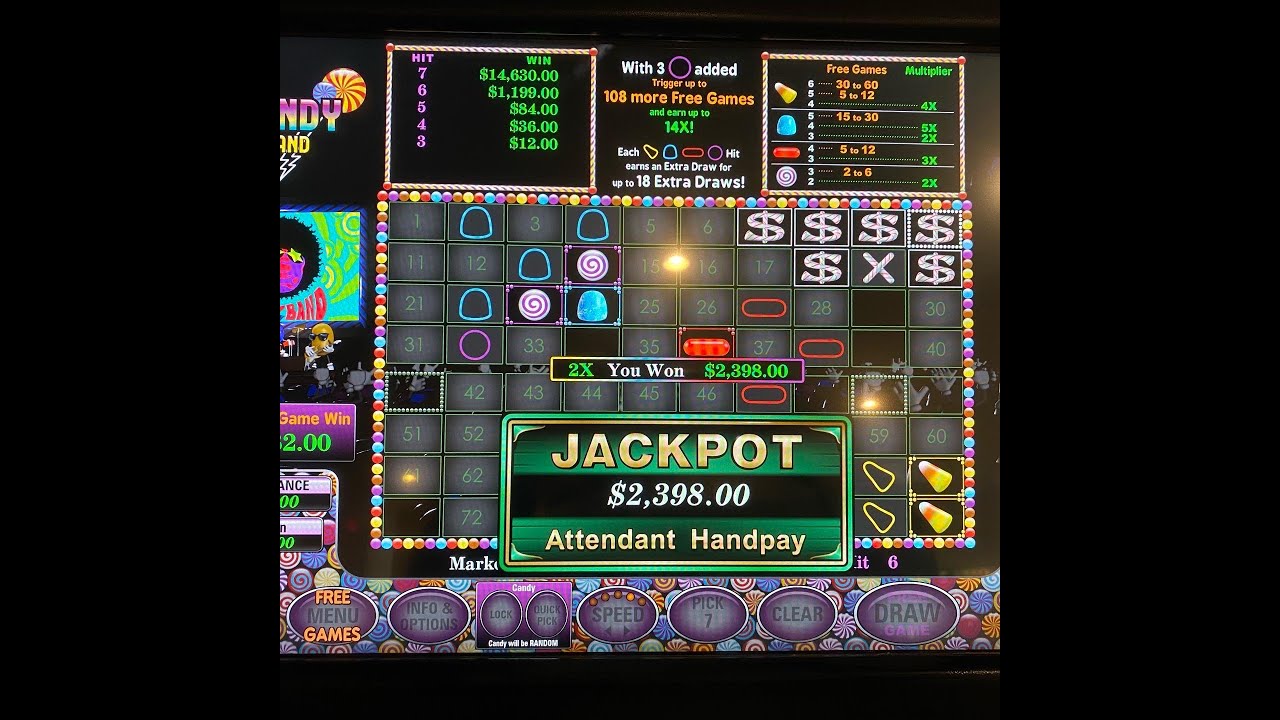 U1 Candy Band Keno Free Game Bonus with Handpay Jackpot pt.2