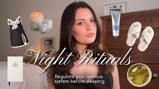 🌙Soft night routine tips | calm, feminine habits | regulate your nervous system before sleeping  screenshot 1