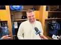 Freddie Freeman talks after the 1-0 loss to the Padres