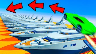 МОЖНО ЛИ ПЕРЕПРЫГНУТЬ 100+ ДОРОГИХ ЯХТ В GTA 5 МОДЫ!? - ЭКСПЕРИМЕНТЫ В ГТА 5 С МОДАМИ