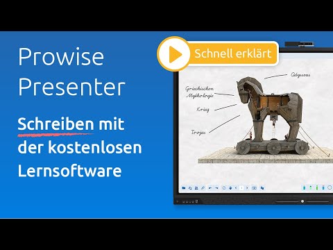 So schreiben Sie mit der kostenlosen Lernsoftware Prowise Presenter