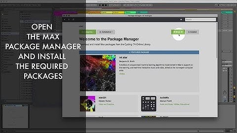 MAX Package Manager/ Install VIDDLL Engine
