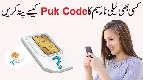 Kisi bhi Telenor Sim ka Puk Code kaise pata kare | telenor puk code kaise pata kare