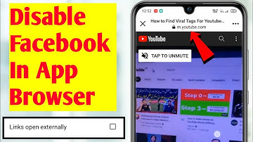 Disable Facebook in App Browser - Facebook Browser - embedded browser is disabled facebook