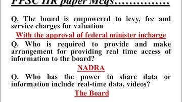 FPSC Inspector inland revenue solved paper Batch-2 held on 21-02-2022