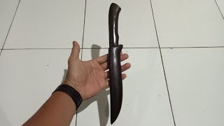 Membuat warangka pisau ternyata mudah dan simple #sarungpisau #warangkapisau #rumahpisau