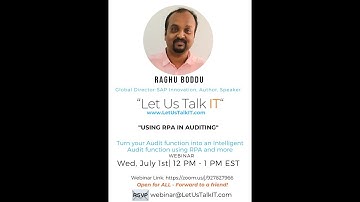 Using RPA in Auditing - LetUsTalkIT  Webinars