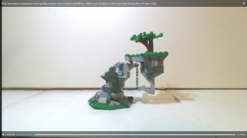 Floating lego island tensegrity sculpture