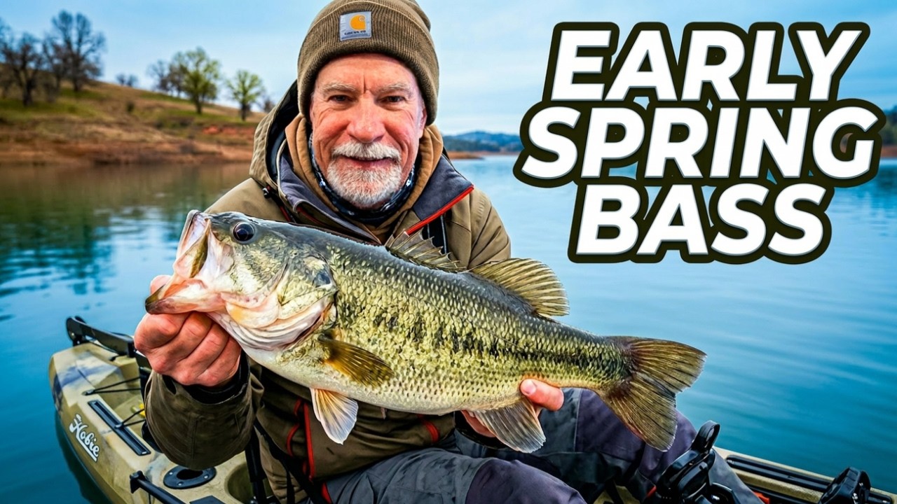 Fishing a Misty Lake Searching for Trophy Bass