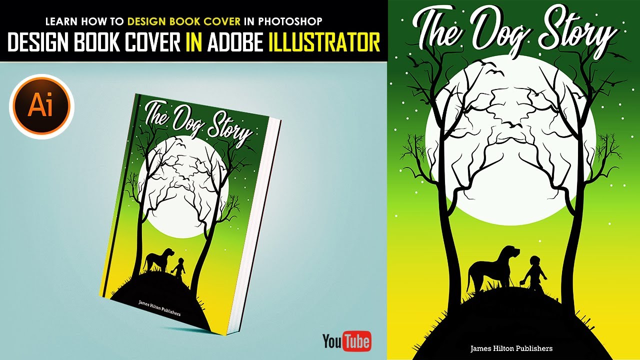 How To Design Book Cover In Adobe Illustrator - YouTube