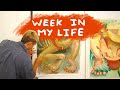 Week in my life as a 21 year old artist  studio vlog