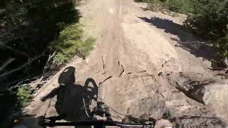 Full raw chain smoke lap at mammoth bike park