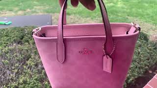 New Coach Powder Pink Mini City Tote in Signature Canvas 😍