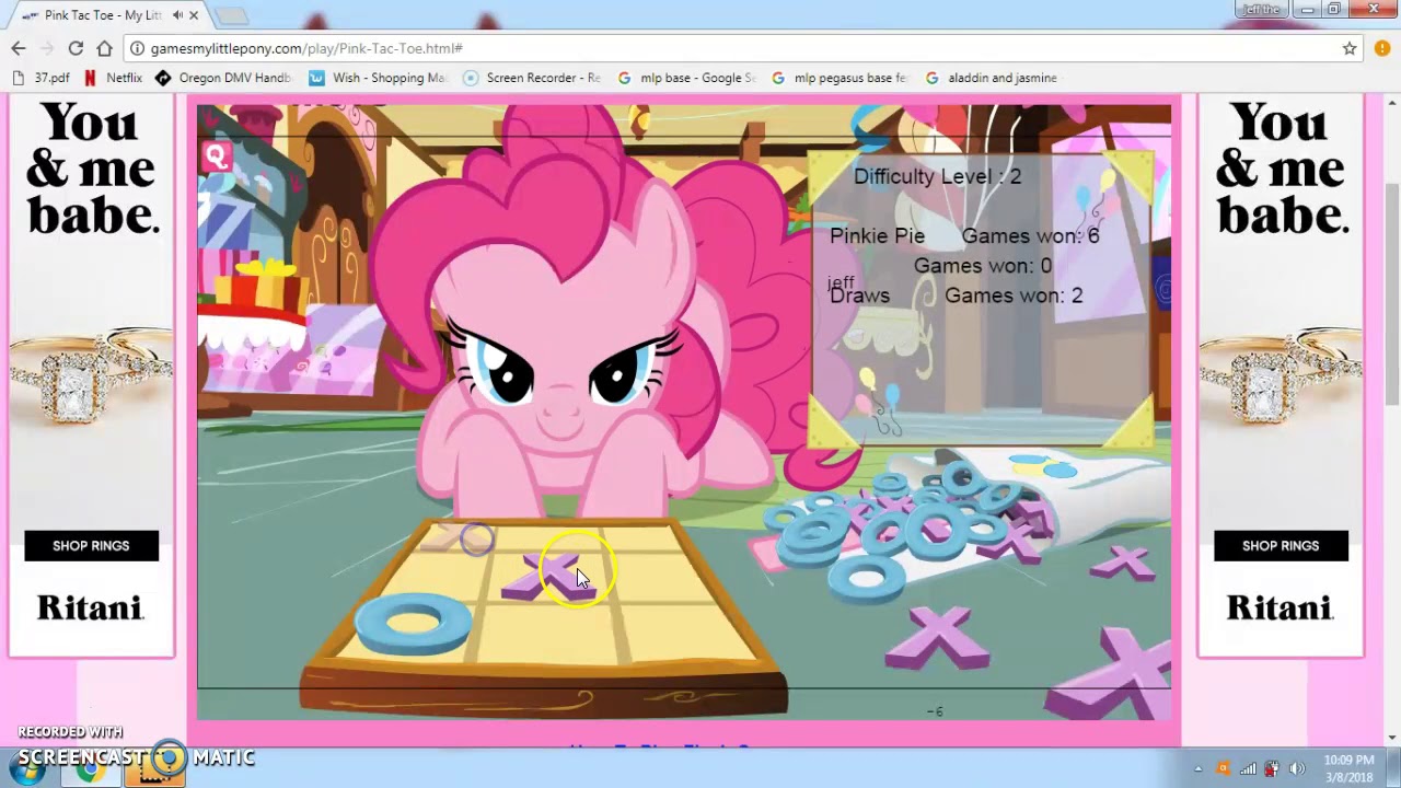 pink tac toe part3 YouTube