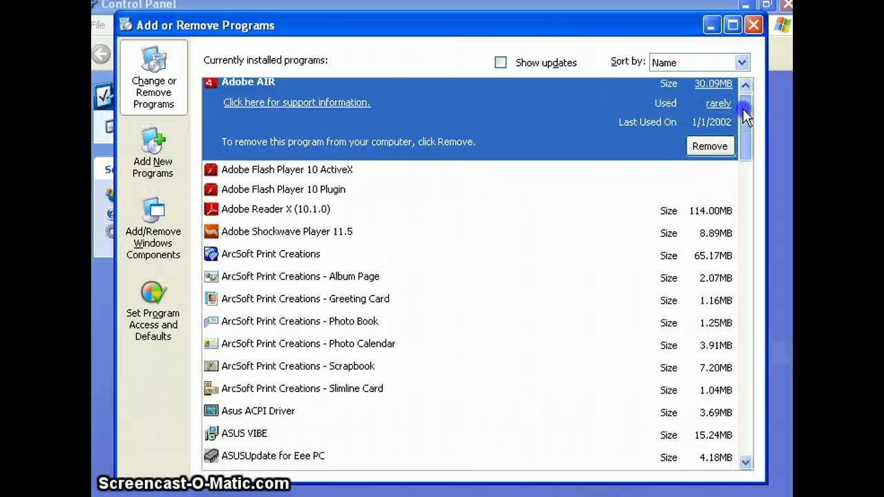 How To Delete And Add Programs - YouTube