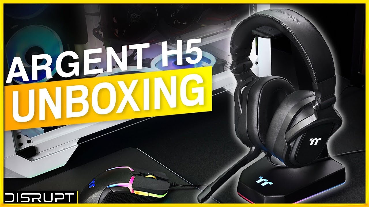 Argent H5 Stereo Gaming Headset Unboxing | Thermaltake Gaming - YouTube
