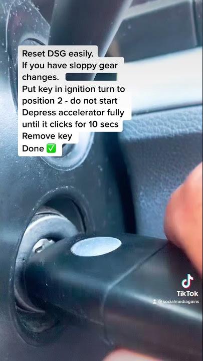 How to reset a DSG Gearbox easily