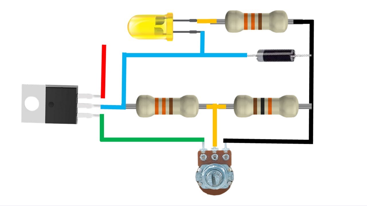 lm317 motor speed control circuit - YouTube