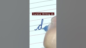 How to write small letter ds | Cursive writing a to z #cursivewriting #handwriting  #shorts