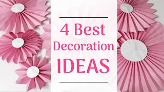 4 Best party Decoration Ideas || Newborn baby girl welcome || DIY Projects