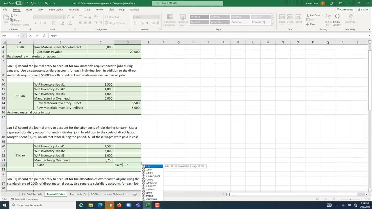 AC116 Comprehensive Assignment 1 Example Video Part Two - YouTube