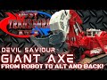 JUST TRANSFORM IT!: Devil Saviour Giant Axe (ROTF Scavenger)