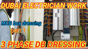 DB DRESSING AND MCB BOX DRESSING DUBAI ELECTRICIAN WORK